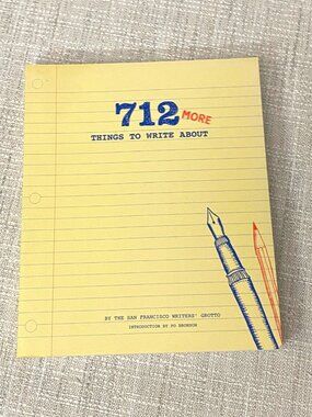 712 More Things to Write About (Journal) Diary